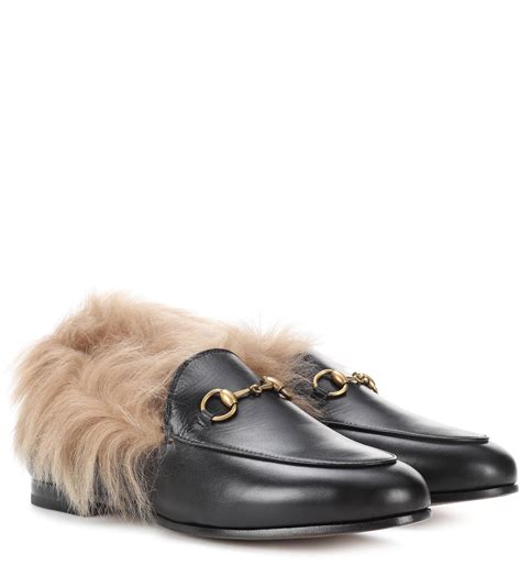 gucci fur lined loafers|are gucci loafers comfortable.